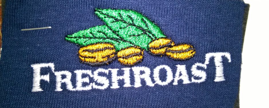 Fresh Roast Embroidery Logo