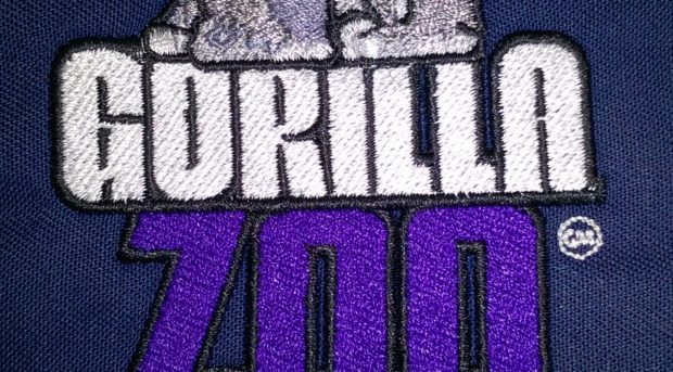 Gorilla Zoo Embroidery Logo